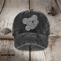 Sea Waves Ripples Japanese Lino Art Print Washed Cap